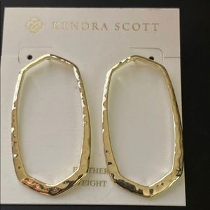 Kendra Scott gold earrings